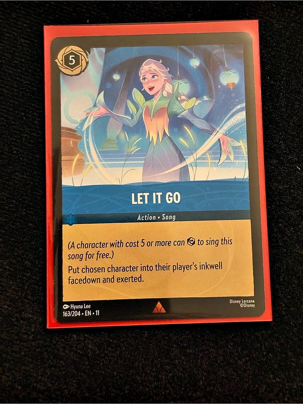 Disney Lorcana Let It Go Trading Card Like New